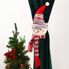 Christmas Curtain Buckle Snowman/Elk/Santa Curtain Decorations Creative Curtain Clip Tieback Strap for Home Window Decor