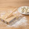 Manual Wooden Square Tortilla Presser Non-stick Mold-resistant Dumpling Skin Presser Ergonomic Handle Stainless Steel Gasket