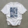 Comfort Colors Ocean Stamp Art Graphic T-Shirt, Vintage Sea Life Tee, Coastal Aesthetic Unisex Shirt, Nautical Scene Print