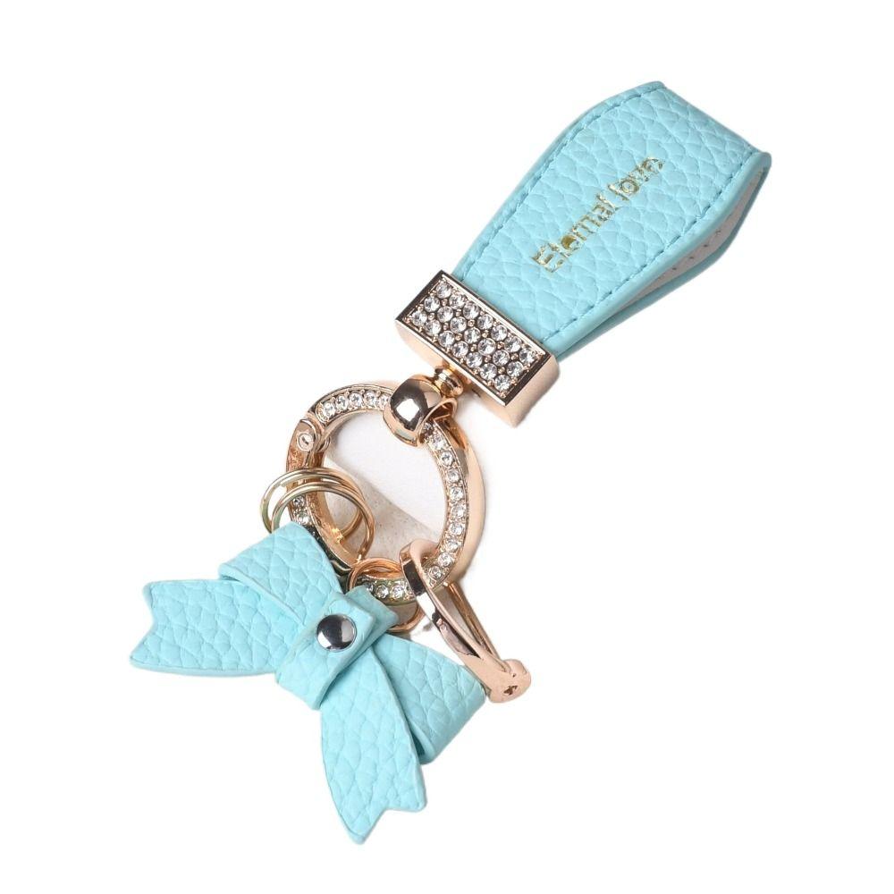 Ladies Bag Fashion Decoration Luxury Genuine Leather Keychain  Women Gift