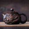 Jianshui Clay Purple Pottery Teapot Hand Painted Antique Relief Teapot Household Teapot Kungfu Tea Set Kettle