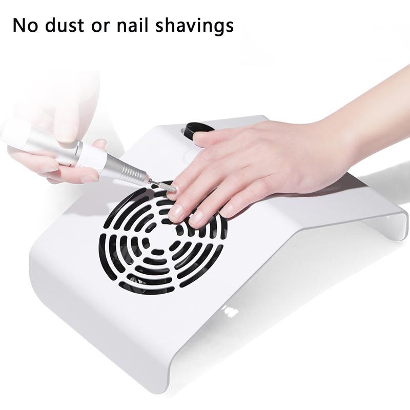 80W Nail Dust Suction Collector Vacuum Cleaner Nail Dust Collector Absorber Vacuum Cleaner Manicure Collecting Pedicure Tools