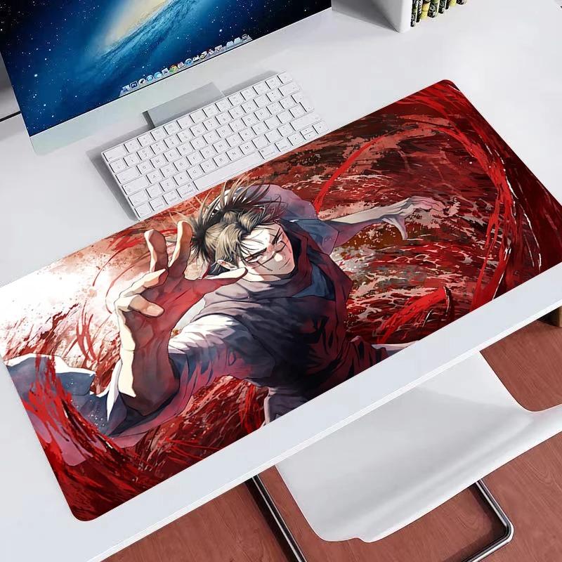 Tappetino per Mouse da Gioco Jujutsu Kaisen Choso Cuscino per Scrivania d'Ufficio Accessori per Computer Tappetino per Tavolo Tastiera Mousepad 90x40 Cuscino per Laptop