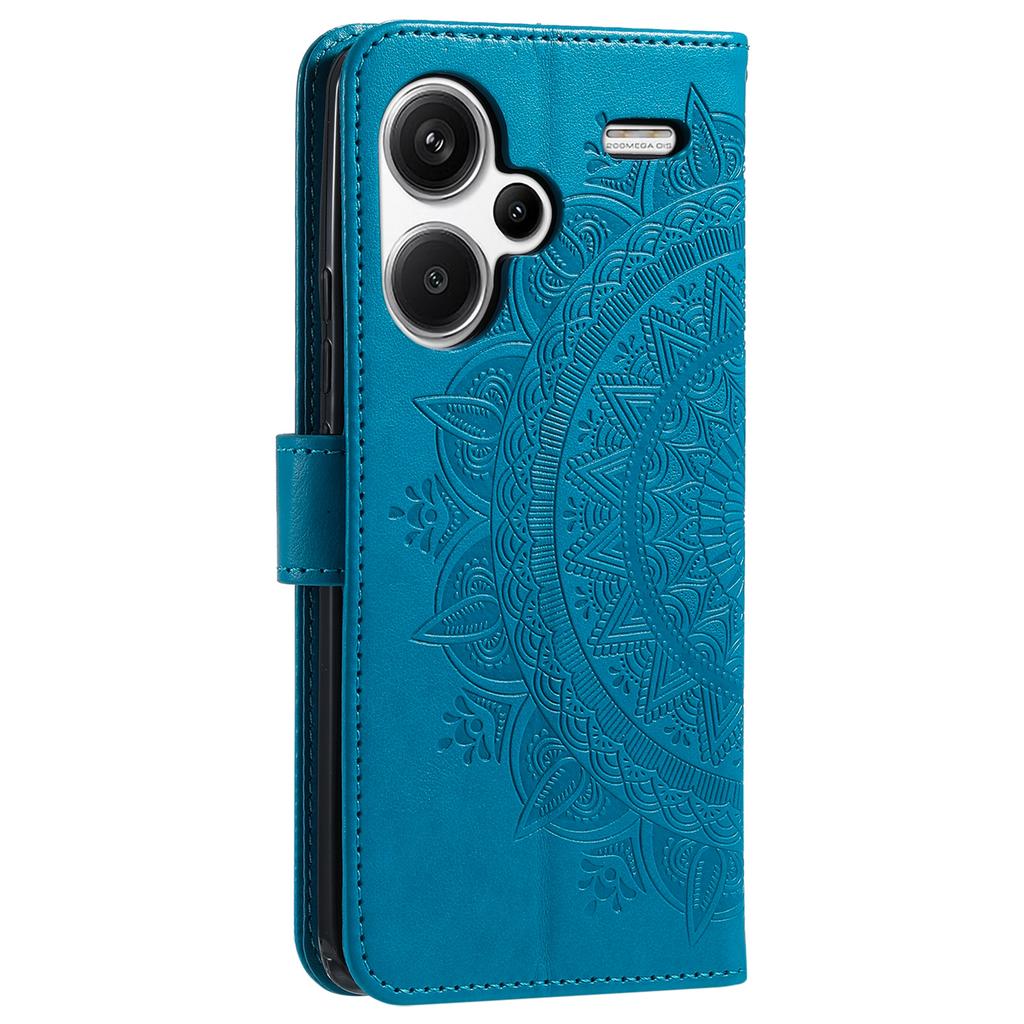 Pour Xiaomi Redmi Note 13 Pro+ 5G Étui Mandala Fleur Imprimé Cuir PU Housse à Rabat