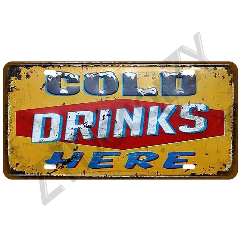 Coffee Tin Sign Vintage Metal Sign Funny Poster License Plate Home Decor For Bar Pub Club Man Cave Wall Decoration Wine Beer