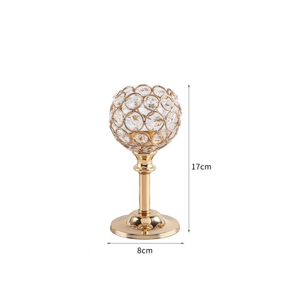 Creative Crystal Ball Candlestick Ornament - Party Wedding Candlelight Dinner Decorations