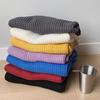 Men Sweater Solid Color Round Neck Long Sleeves Anti-shrink Stretchy Knit Loose Pullover Elastic Autumn Sweater Men Clothes