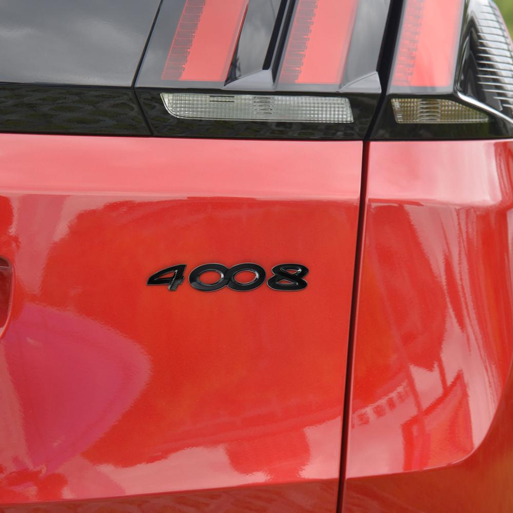 3D ABS Letter Car Body Trunk Emblem Stickers Badge Decal For Peugeot 2008 3008 4008 5008 206 207 208 107 307 308 408 Accessories