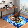 1PC Custom Name Lion Power Energy Theme Floor Mat Ideal for Living Room, Game Rooms, Office, Bedroom Floor Mat Playful Design