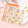 4 Sheets/Set Washi Paper Sticker Kawaii Scrapbooking Daily Material Planner Stickers for Student Kids DIY Decoration