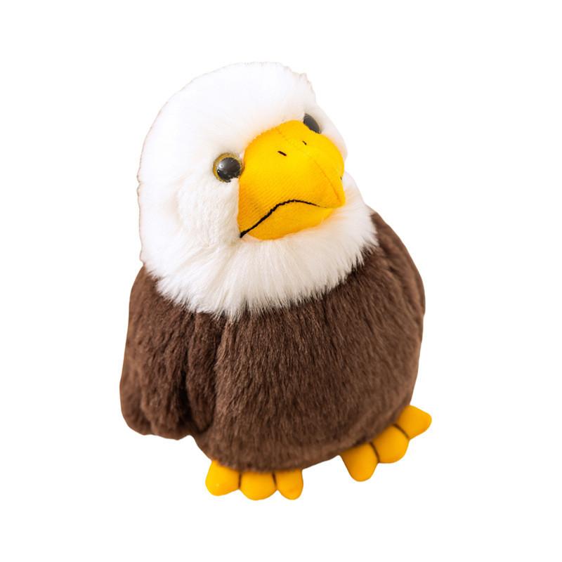 Plush Bald Eagle Toy Sea Eagle Doll Zoo Souvenir Doll Outdoor Decoration Gift