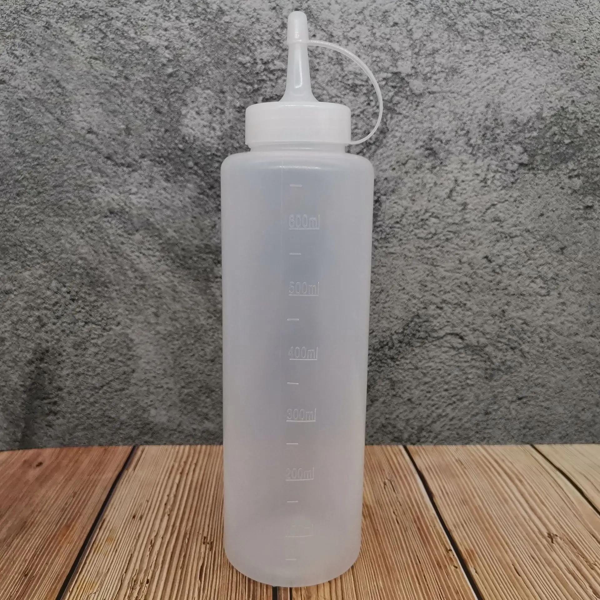 

Kitchen Convenience Tools 24OZ Plastic Squeeze Bottle Condiment Dispenser Mustard Ketchup Sauce Vinegar Accessories Supplies 24oz