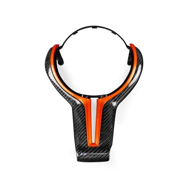 New M power Steering Wheel Covers Car Carbon Fiber M sport Steering Wheel Trim for BMW M2 F87 M3 F80 M4 F82 M5 F10 M6 F06