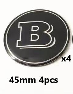 29/39/45/52/56/75/80/90mm Modified Sticker Emblem Badge sticker for BRABUS GLC GLA W213 W220 W464 W253 W204 W205 W254 W210 W211