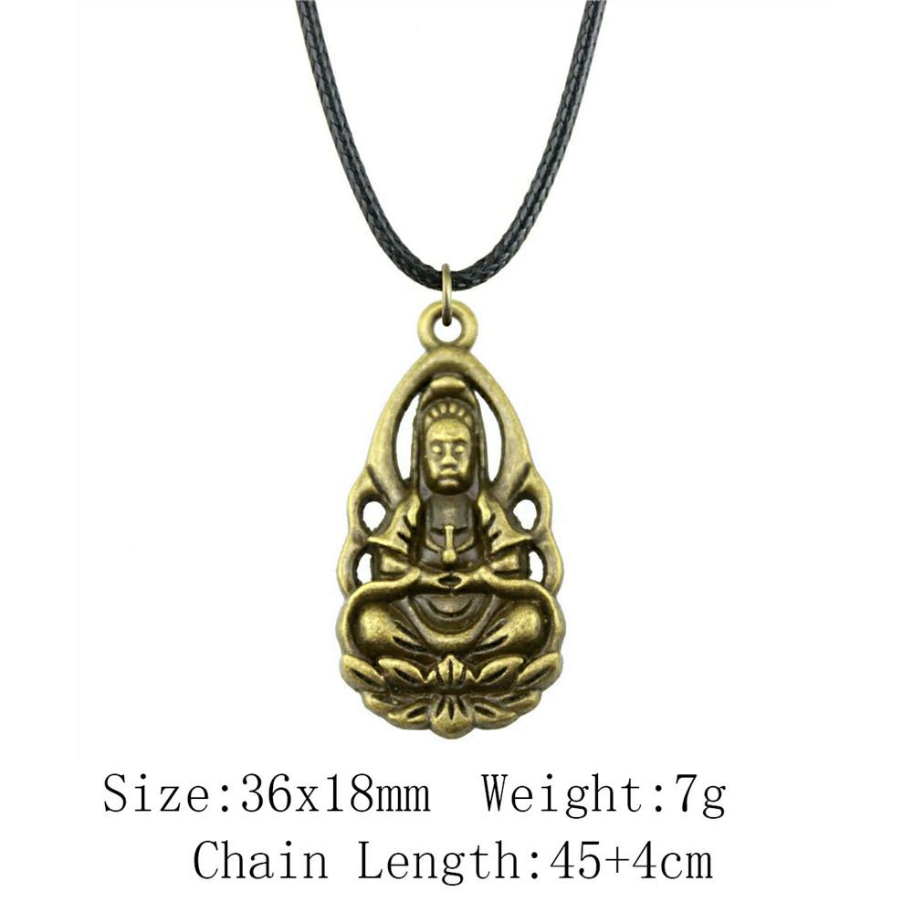 2025 Trend Best Friend Necklace Chief Pharaoh Buddhism Necklace Leather Chain 45cm Audience Necklaces With Pendant