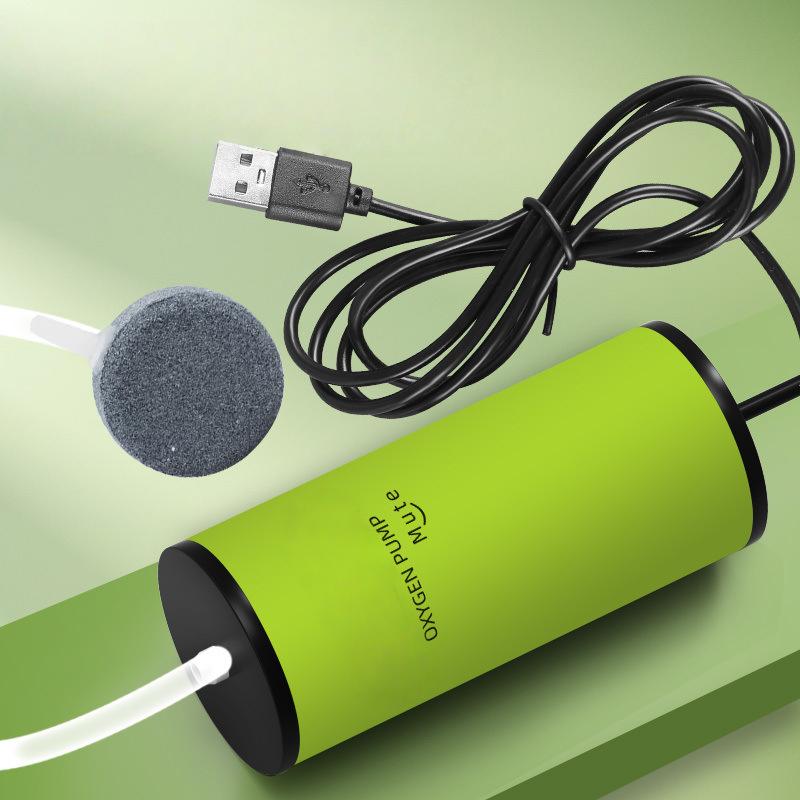 Usb Aquarium Air Pump Super Silent with Filter Oxygen Bubbler Fish Tank Portable Oxygenator for Home Office Use Energy Saving