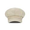 VARZAR VA Studded Newsboy Cap Beige