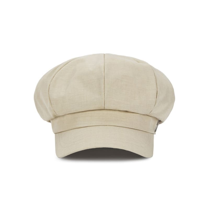 VARZAR VA Studded Newsboy Cap Beige
