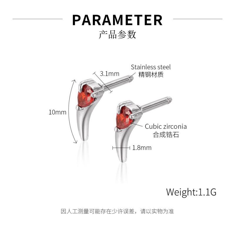 Personalized Earrings Men s Stainless Steel Creative Design Sense Fashionable Versatile Titanium