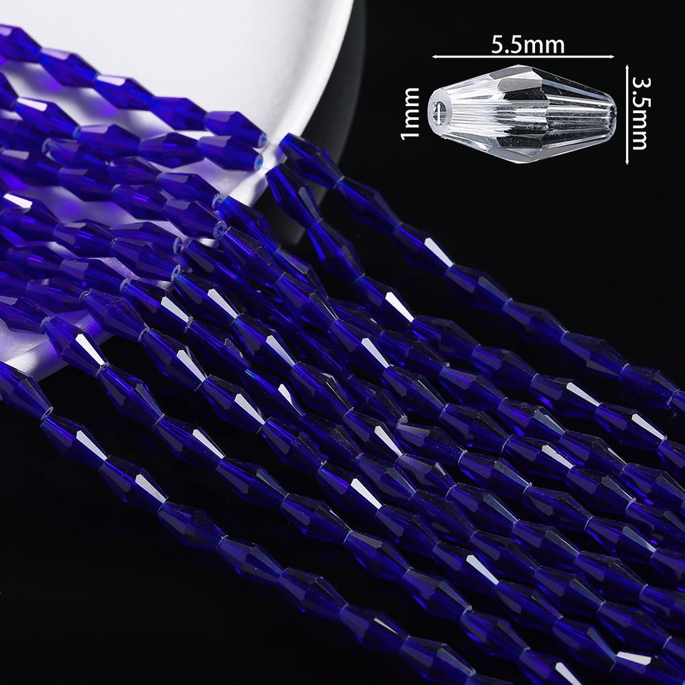 1 Strand About 50/67/72pcs Colored Faceted Bicone Glass Beads Spacer Beads for DIY Bracelets Necklaces Jewelry Making Supplies