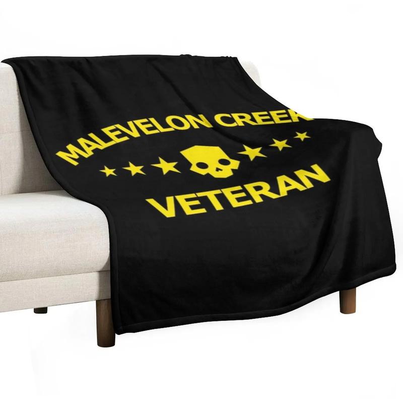 Helldivers 2 Malevelon Creek Veteran Wurfdecke Sommer Bettdecke Bewegliche Dekorative Bettdecken Size: 75*100cm, Weight: 230 GSM yellow