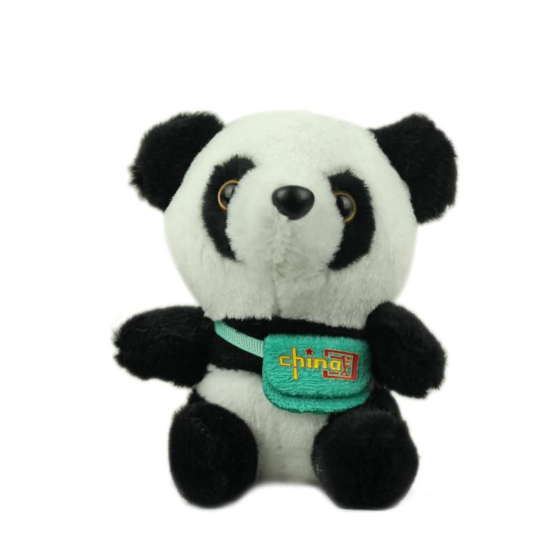 Cute Realistic Panda Plush Toy Backpack Adorable Panda Accessory Bear Keychain Kids Gift Large Panda Stuffed Animal