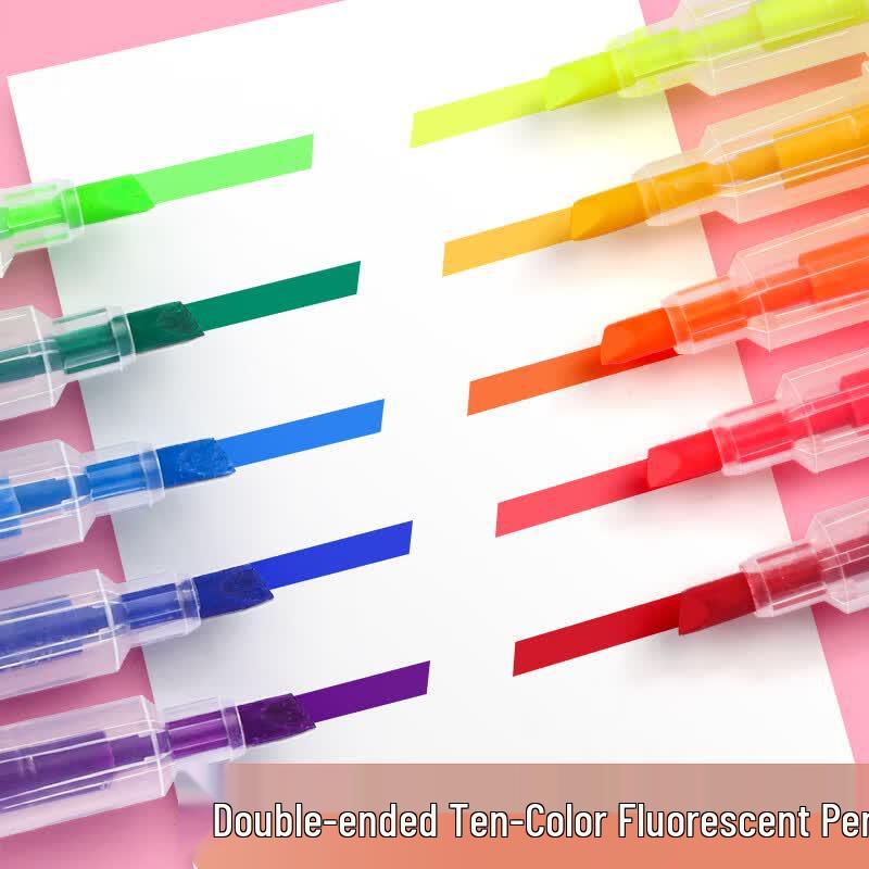 Jinzhi Dual-Tip Fluorescent Highlighters
