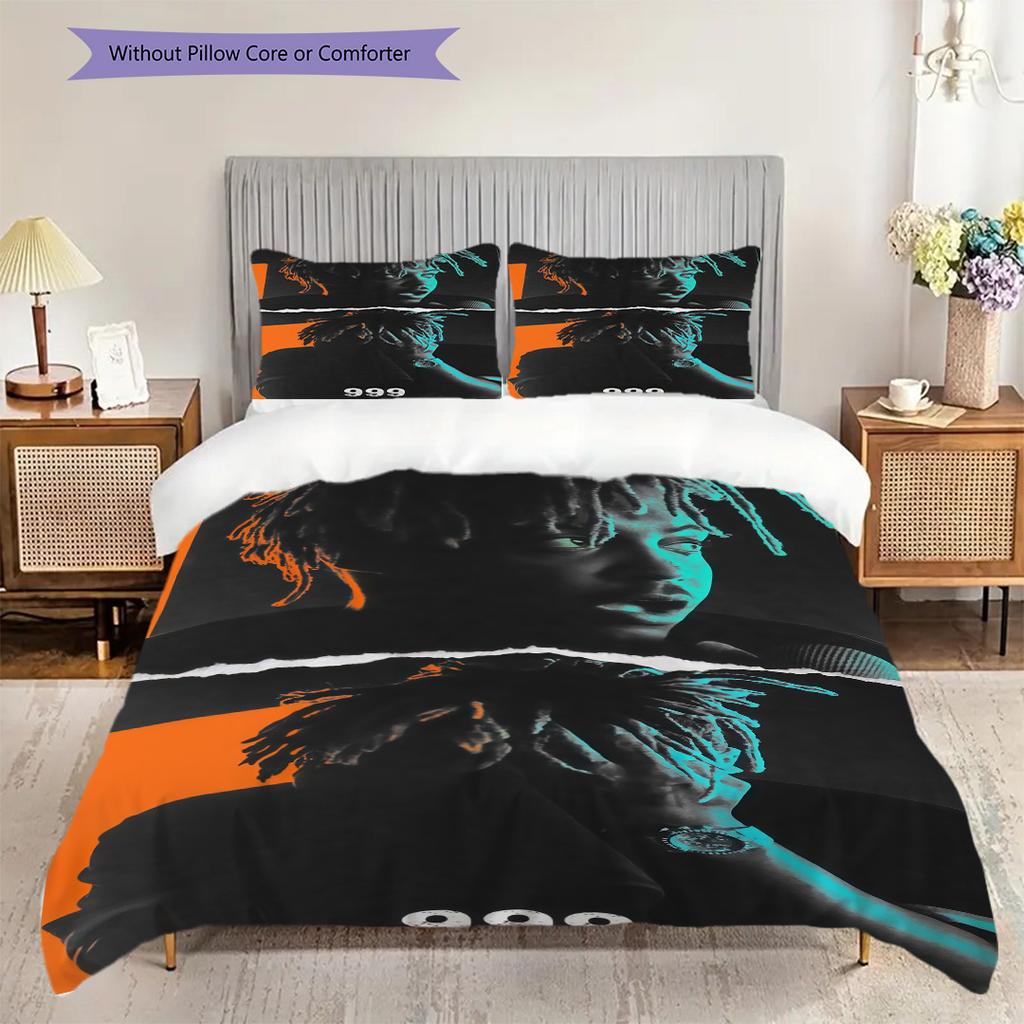 Juice Wrld Digital Art Tribute Threepiece Set 1 Duvet Cover 2 Pillowcase Without Core Bedding Set Soft And Comfortable