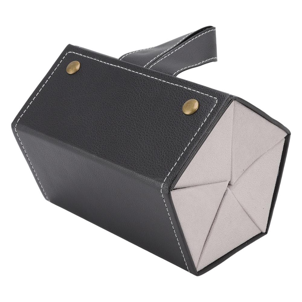PU Leather Sunglasses Organizer Case Multiple Slots Foldable Design Travel Glasses Case 5 Slots Roll Up Design