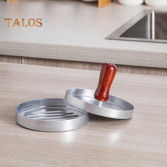 Hamburgarepress 4,5" Non-Stick Patty Maker med 100 Vaxpapper Kraftig Köttbullspress för BBQ Veggie Burgers