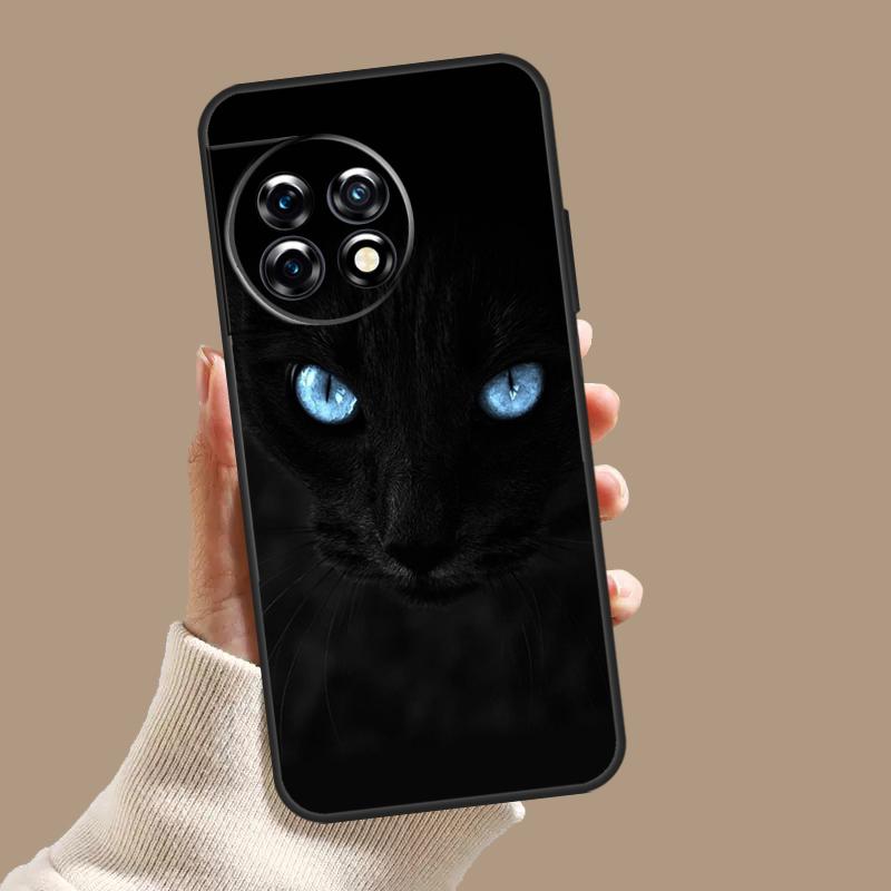 Black Cat Staring Eyes Case For OnePlus Nord 5 CE 3 4 Lite N20 N30 OnePlus 15 13 12 11 8 9 10 Pro 10T 13T 13R Cover