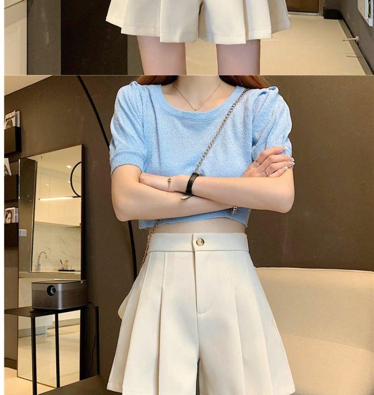 Women's Summer 2026 High-Waisted Loose Pleated Wide-Leg Petite Slimming Casual Pants