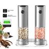 Electric Pepper Grinder Spice Grinders Automatic Salt Mill Adjustable Coarseness Refillable Mill Battery Powered Kitchen Tool
