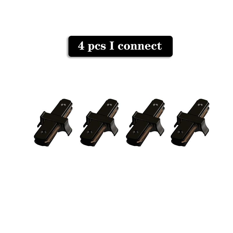 

Светодиодный рельсовый светильник 0,5 м 1 м 2-проводной электрифицированный рельс с точечными светодиодными лампами для магазина одежды, домашнего освещения, рельсовые прожекторы White