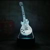 3D Guitar Night Light Lamp Illusion Night Light 16 Color Changing Table Desk Decoration Lamps Gift with Acrylic Flat ABS Base USB Cable Toy (Bus)