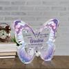 Acrylic Butterfly Plaque - Grandchildren Thank You Gift, Forever Love Decorative Sign for Grandmother, Nurseries, Home Desk Living Room Acrylic Decor