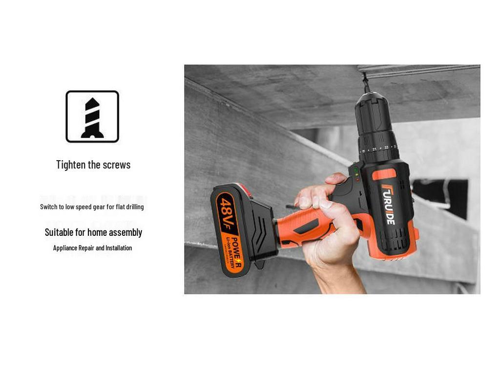 Fureide Electric Drill Set: Multi-Function Hand Toolkit for Woodworking & Repairs