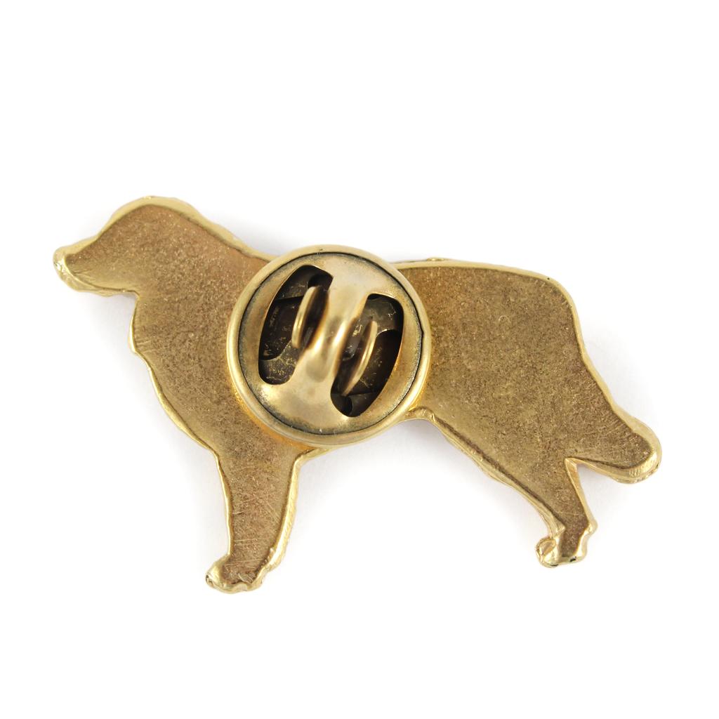 Golden Retriever - Gold-plated Pin Brooch, Elegant Dog Ornament, Unique Pin by Art-Dog Brand