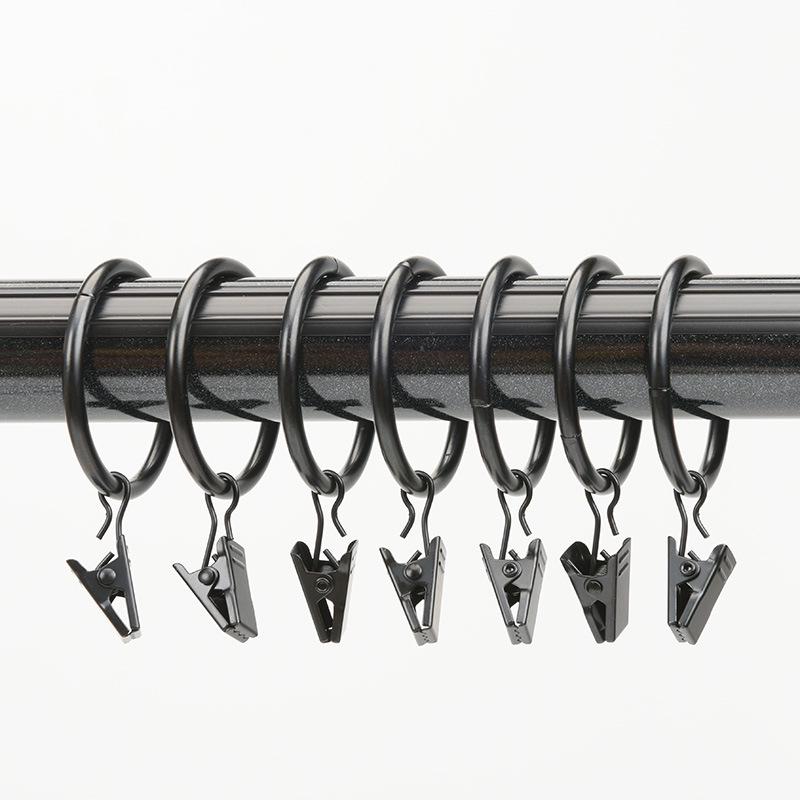 Shower Curtain Hooks and Clips: Roman Rings & Curtain Rings