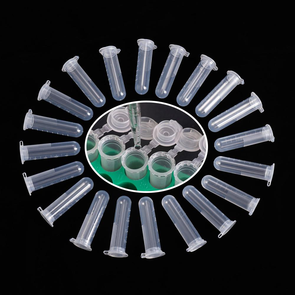 

20PCS 5ml Storage Lid Lab Scale Plastic Centrifuge Tube Round Bottle Small Vial