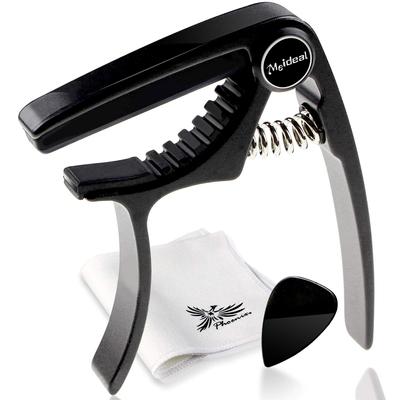 Phoenix Capo Tast One Touch Capo Solo Term Warranty of [For Ukulele] Concert/Pick/Fiber Cloth/Long <Set 4>