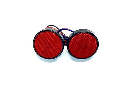 

Yamaha Custom Parts [круглый отражатель/светодиодный стоп-сигнал (красный)] Набор из 2 шт.: SR SRX TW WR XJR XSR SCR SRV Virago Drag Star Серов-болт Tricker Bolt