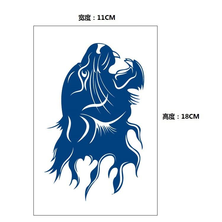 Gradual Change Herbal Fashion Personality Japanese Wave Whale Waterproof Simulation Long Time Does Not Fade Tattoo Sticker