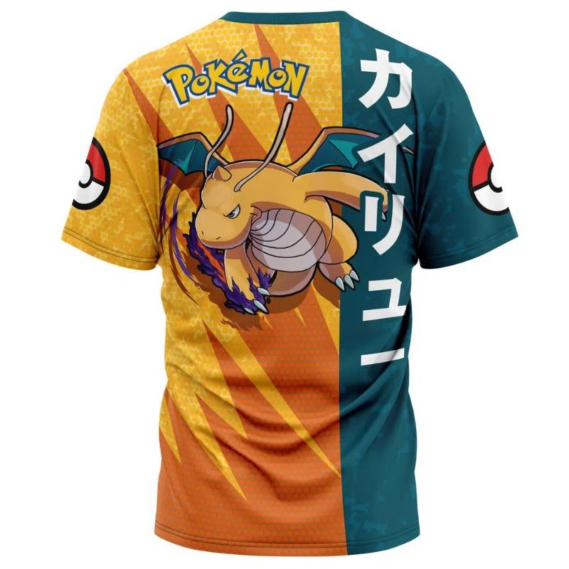 Pok É Mon Multi Character Printed Pattern Adult and Children's Casual Large Loose Breathable Sports Short Sleeve T-shirt Kids