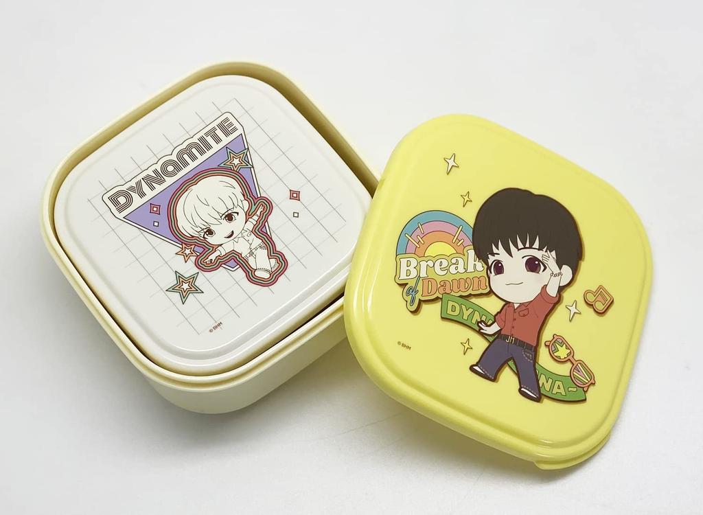 DYNAMITE TinyTAN Sealable Container Set of j Hope Pattern 2, SSP-22, [Y]