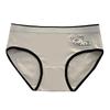 Pure Cotton Antibacterial Sleeping Bear Low-Mid Rise Teenage Girls' Briefs