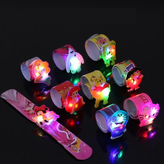 1Pc Cartoon Minions Doraemon LED Wristband Strap Bracelet Party Concert Props