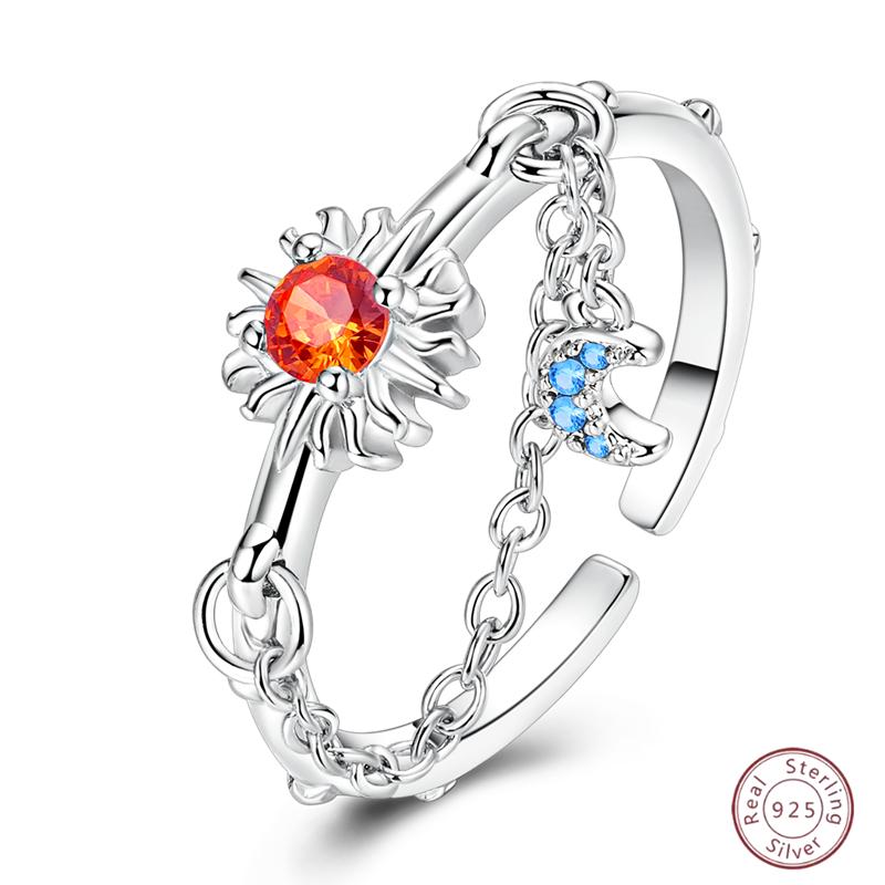 New 925 Silver Open Ring Hollow Rose Infinite Love Simple Ring Women Wedding Engagement Party Jewelry Gift