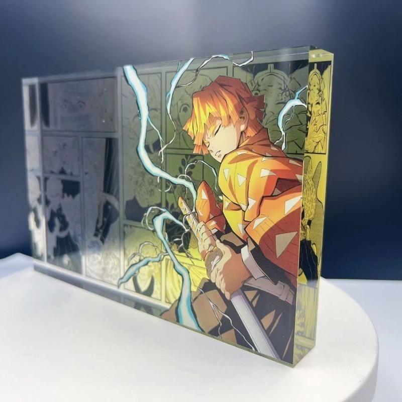 Neuer Demon Slayer Kreativer Hochwertiger Bar Chi Tokitou Muichirou Acryl-Ziegel Computer Desktop Ornamente Anime Peripherie Geschenke