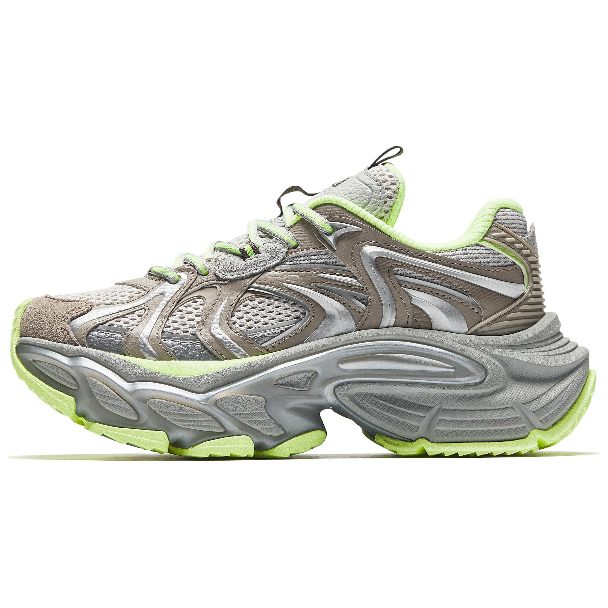 

Anta Star Moon 3 Sports Casual Comfortable Non-Slip Wear-Resistant Low-Top Dad Shoes Women sneaker Gray Brown Green 922518891-3 35.5